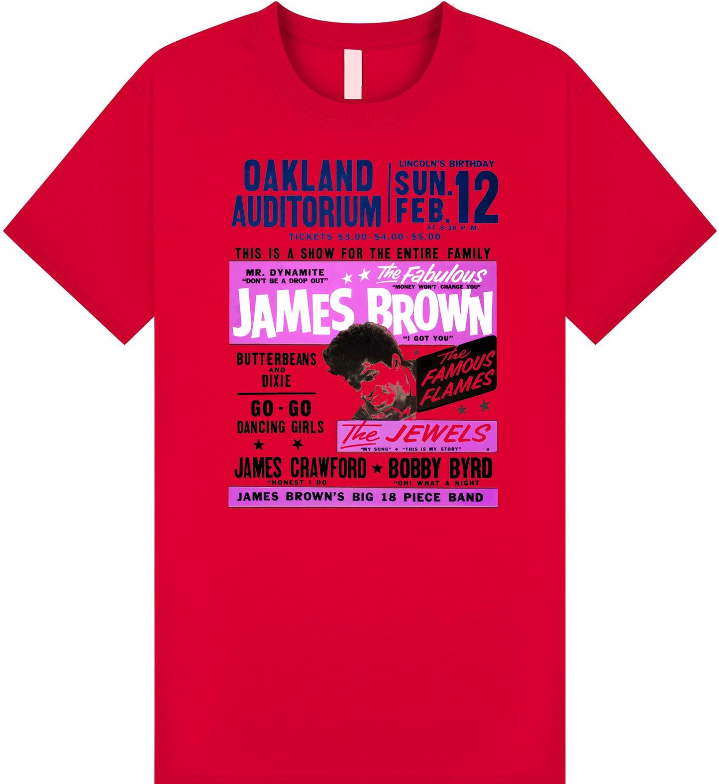 James Brown Poster T Shirt