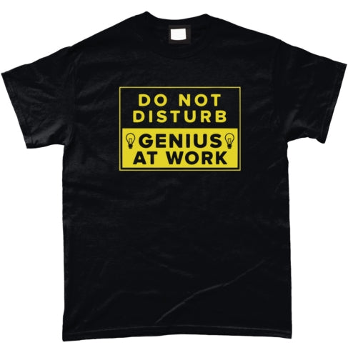 Do Not Disturb Genius At Work T Shirt