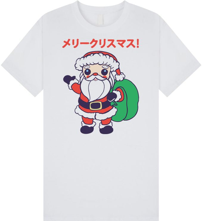 Santa Goes Kawaii – East Meets Festive T Shirt